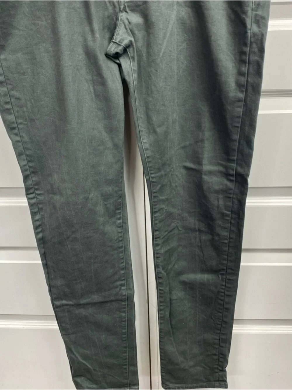 Proper Cloth Jeans Mens 42x34 Stretch Denim Dark Gray  Wash Button Fly